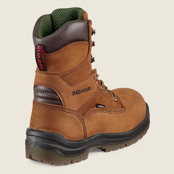 Red Wing Safety Bot Erkek - King Toe® - 8-Inch Waterproof Toe - Kahverengi - 65SQAXHRT